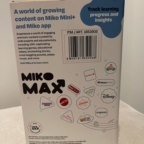 Mini+ AI Powered Kid-Safe Robot - Blue - Picture 3 of 3